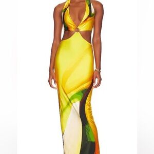 REVOLVE Multicolor Backless Dress